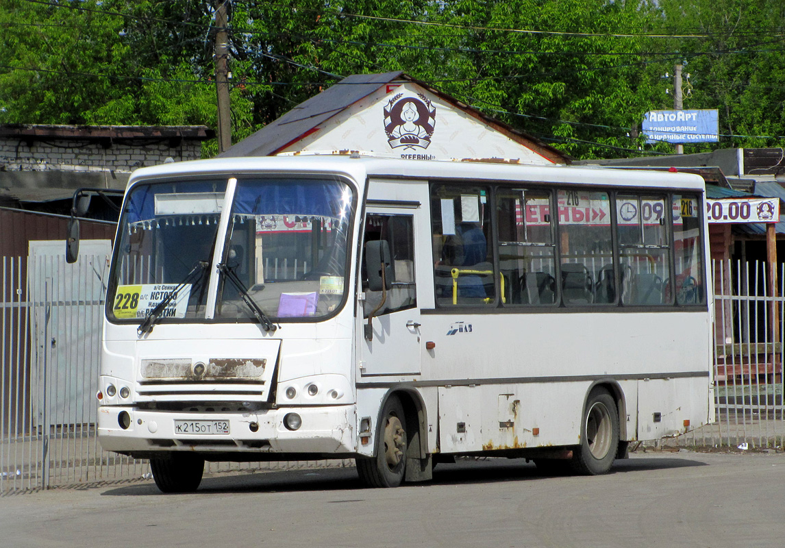 Нижегородская область, ПАЗ-320402-05 № К 215 ОТ 152