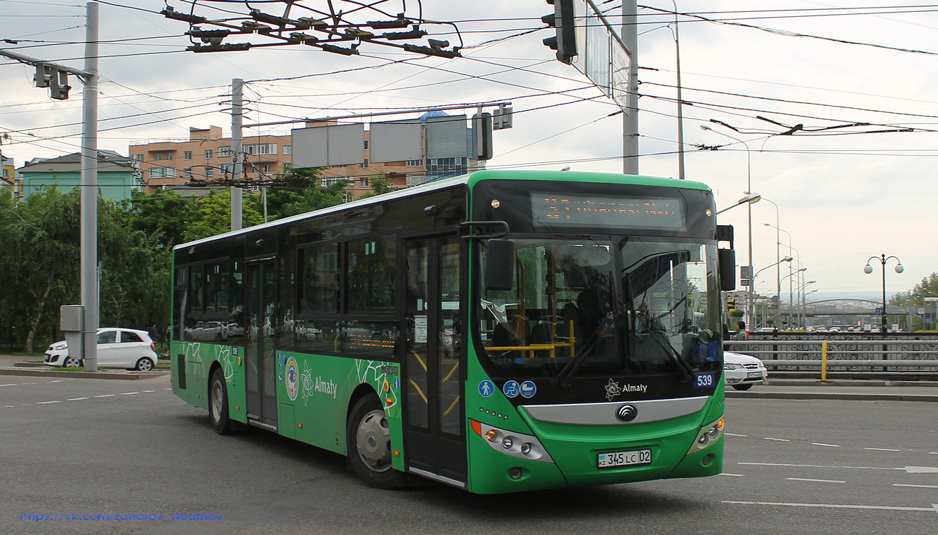 Алматы, Yutong ZK6118HGA № 539