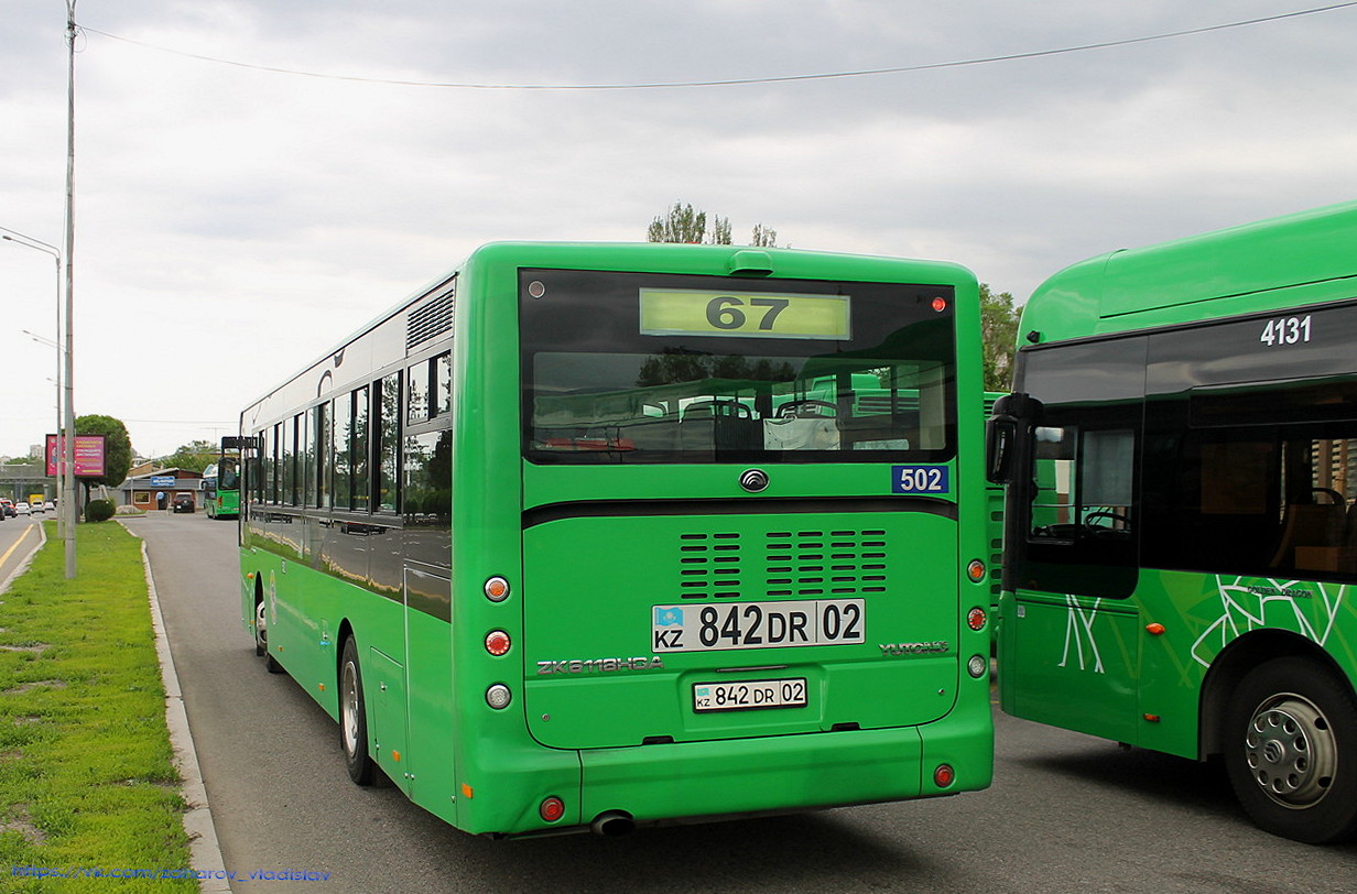 Алматы, Yutong ZK6118HGA № 502