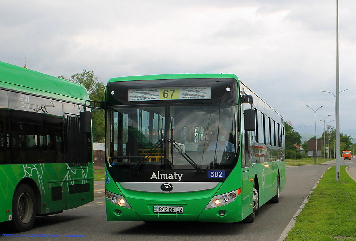 Алматы, Yutong ZK6118HGA № 502