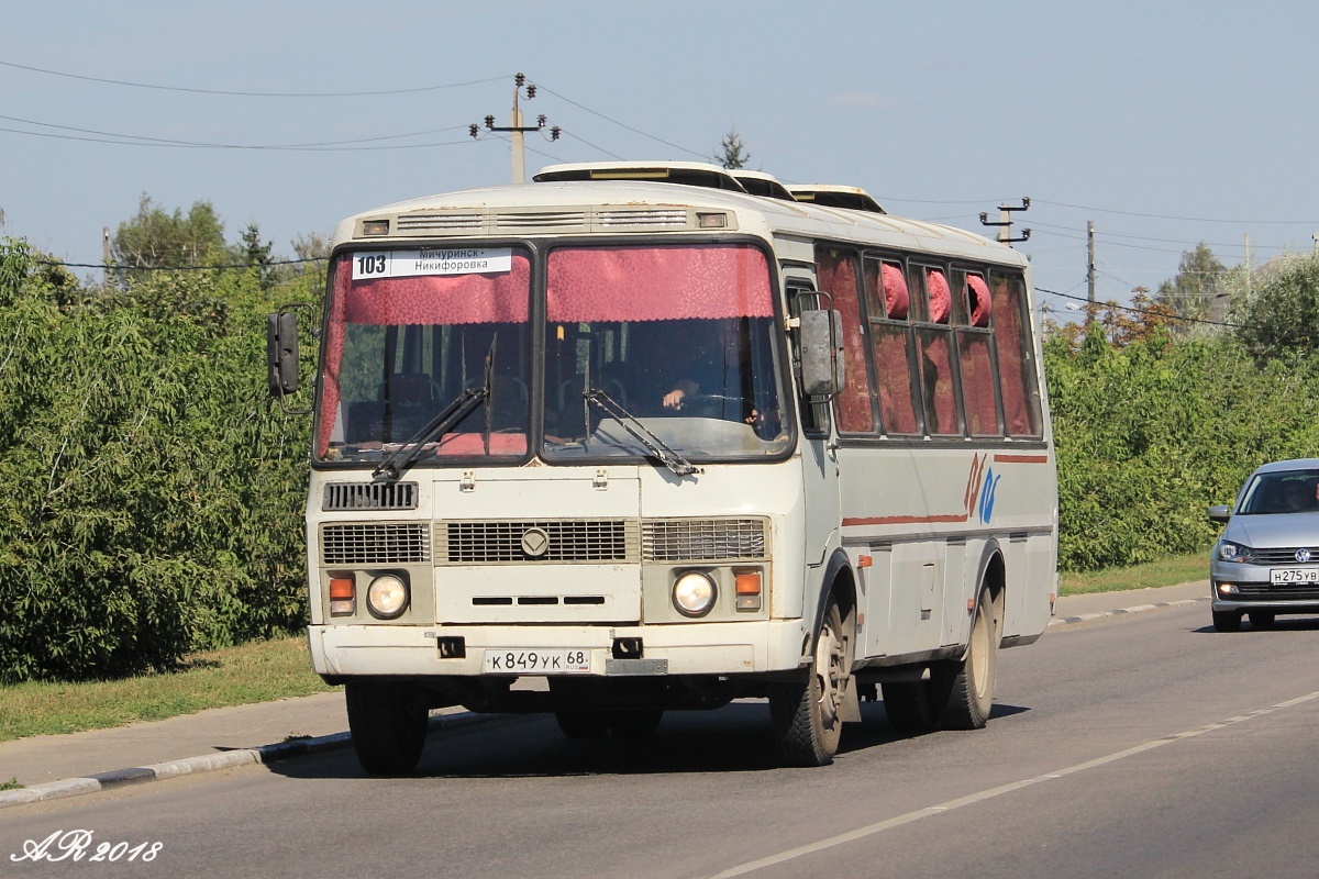 Тамбовская область, ПАЗ-4234 № К 849 УК 68