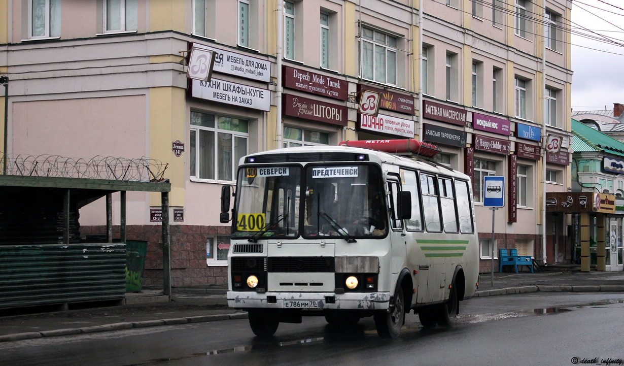 Томская область, ПАЗ-32054 № Е 786 ММ 70