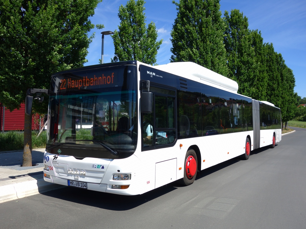 Гессен, MAN A40 Lion's City GL NG313 CNG № 104