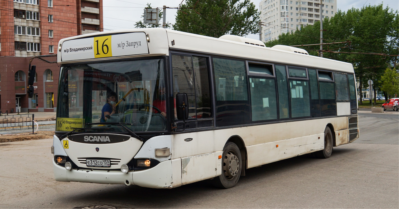 Пермский край, Scania OmniLink I (Скания-Питер) № Е 312 СО 159