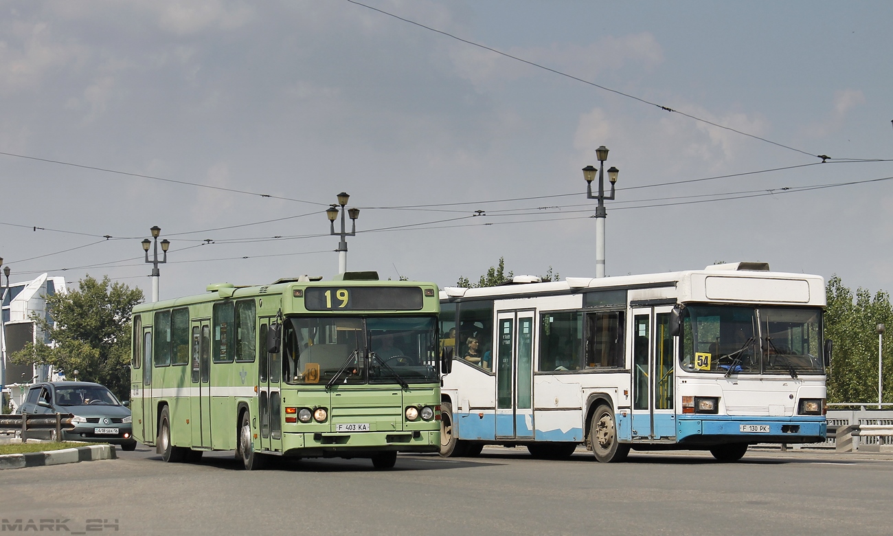 East Kazakhstan province, Scania CN113CLB # F 403 KA; East Kazakhstan province, Scania CN113CLL MaxCi # F 130 PK