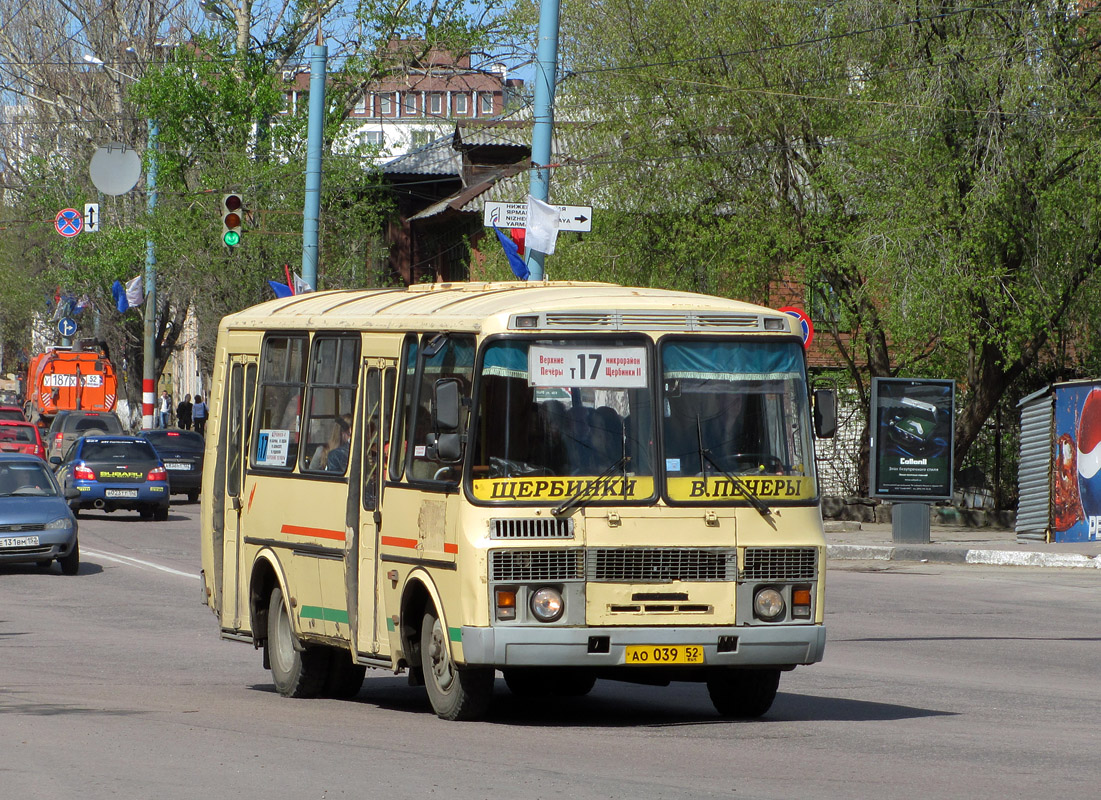 Нижегородская область, ПАЗ-32054 № АО 039 52