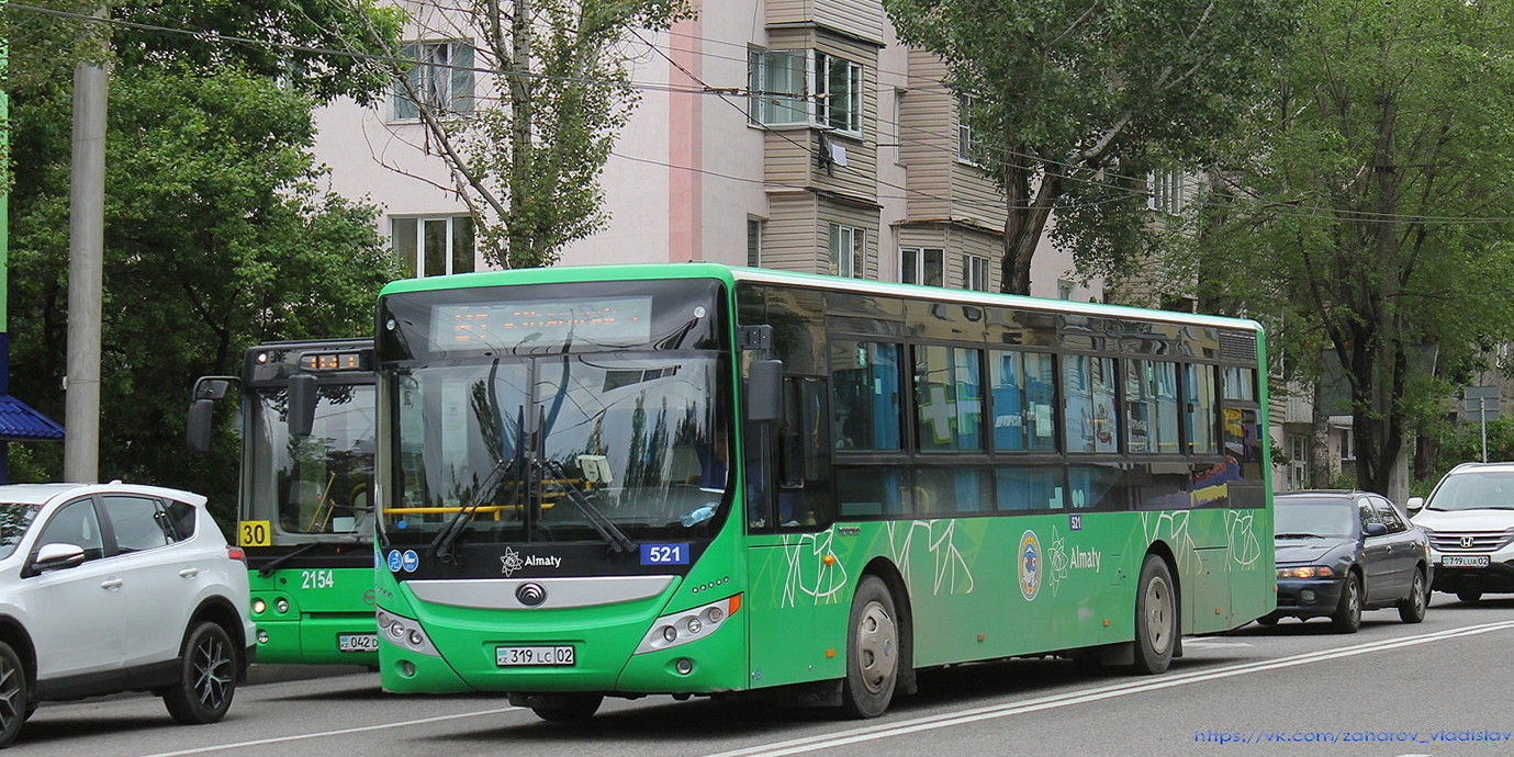 Алматы, Yutong ZK6118HGA № 521