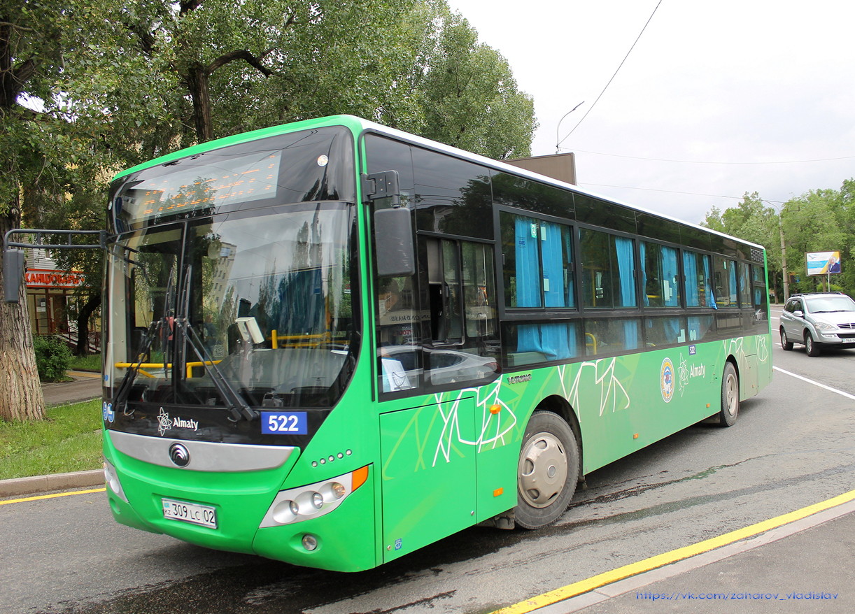 Алматы, Yutong ZK6118HGA № 522