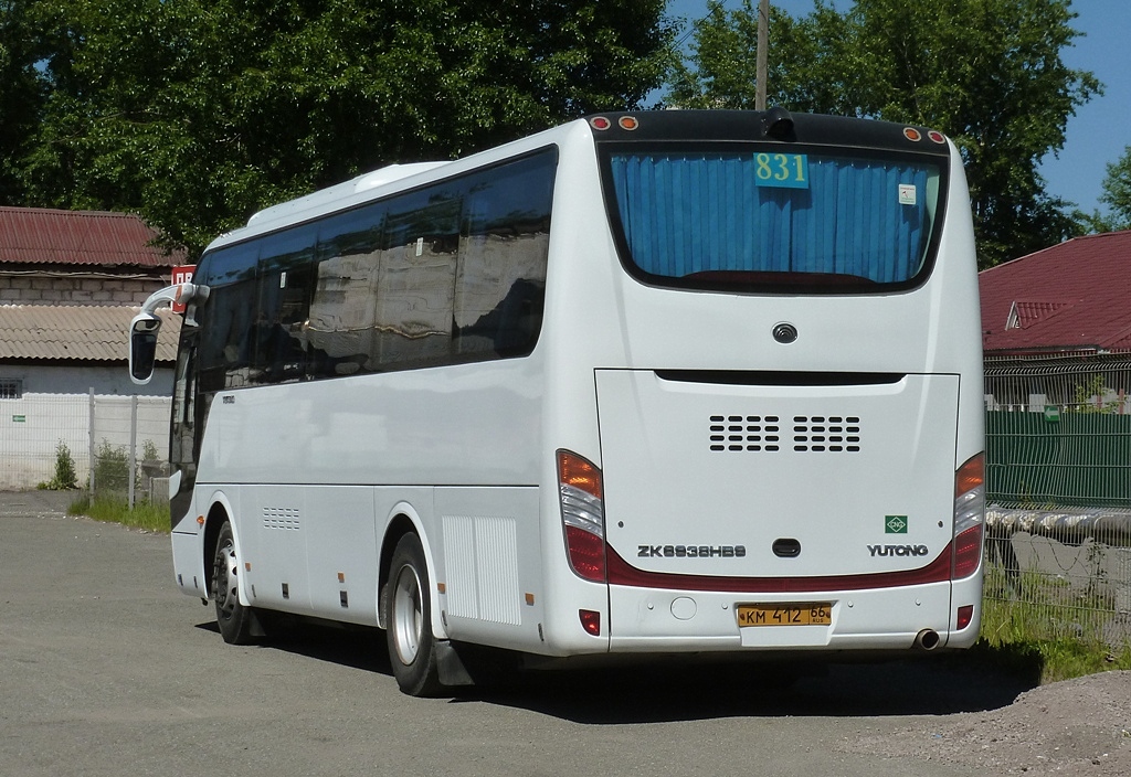 Свердловская область, Yutong ZK6938HB9 № КМ 412 66