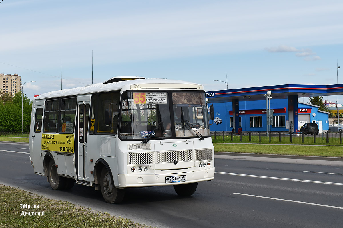 Псковская область, ПАЗ-32053 № Р 731 КС 60