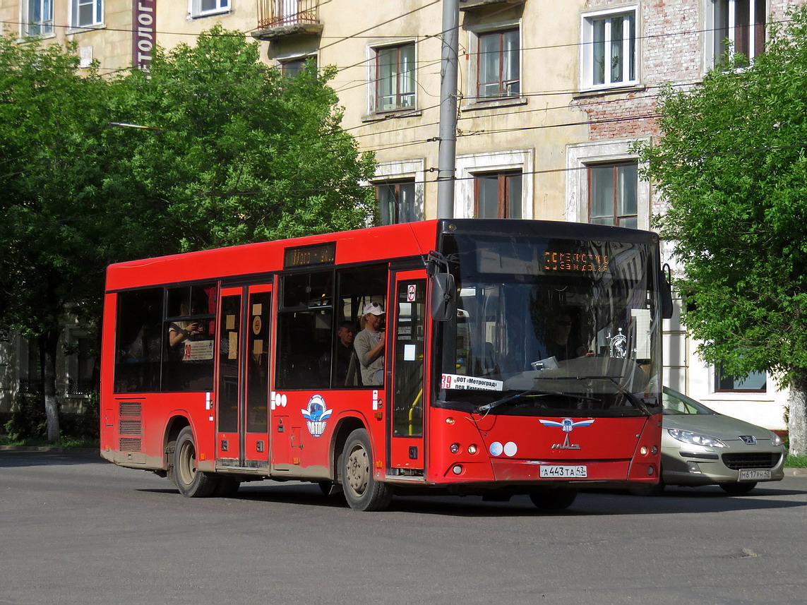 Кировская область, МАЗ-206.068 № А 443 ТА 43