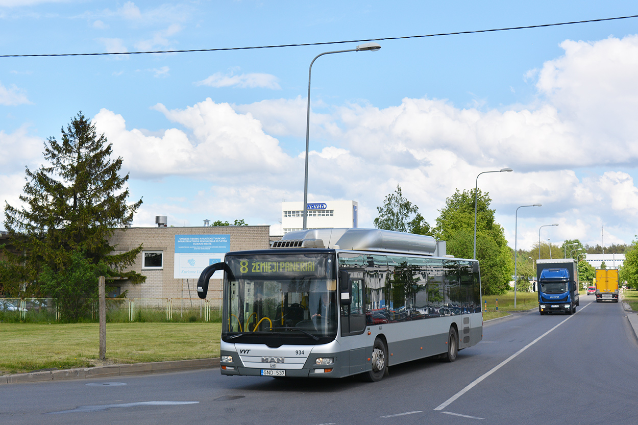 Литва, MAN A21 Lion's City NL273 CNG № 934