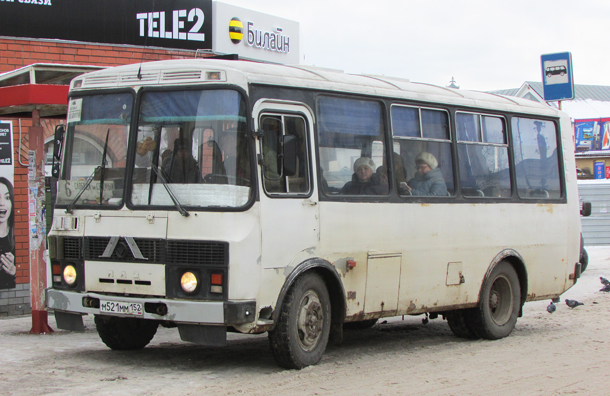 Ніжагародская вобласць, ПАЗ-32054 № М 521 ММ 152