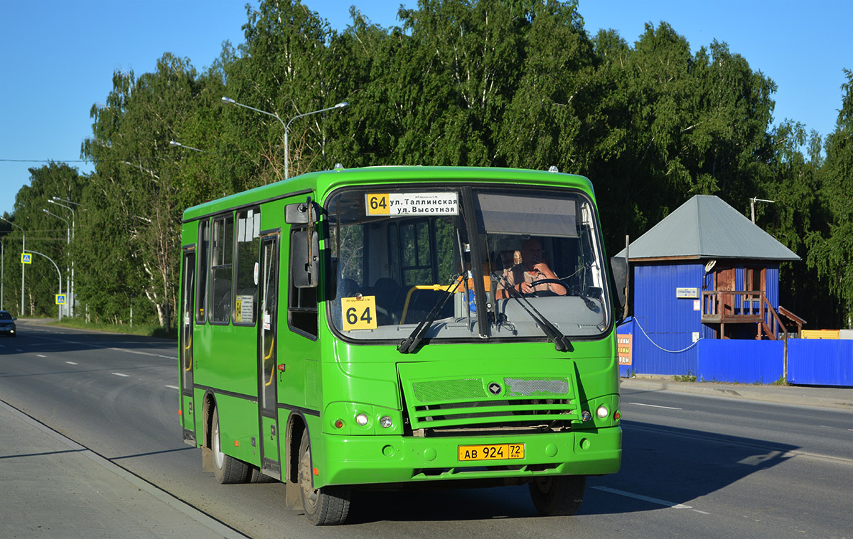 Тюменская область, ПАЗ-320302-12 № АВ 924 72