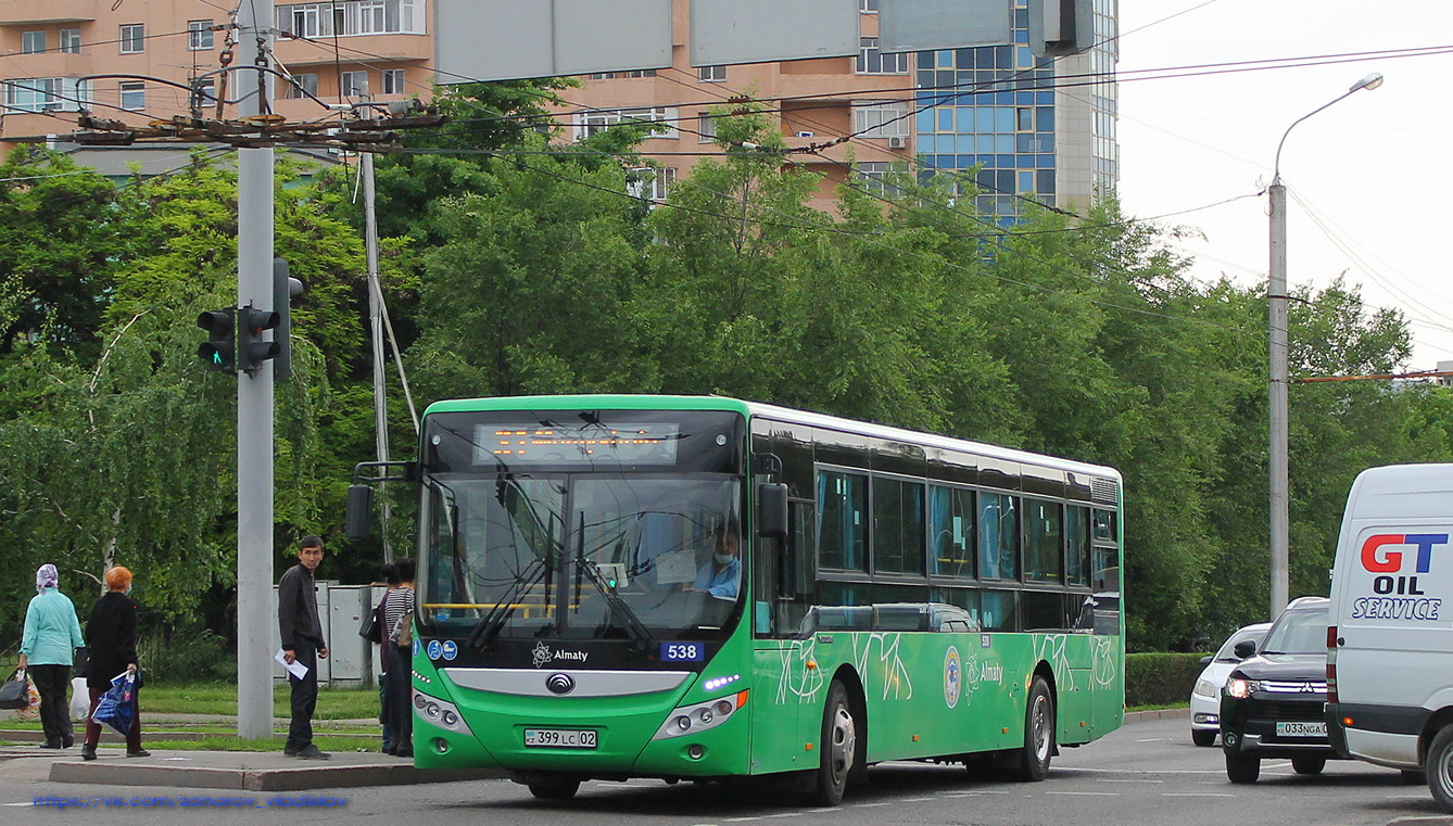 Алматы, Yutong ZK6118HGA № 538