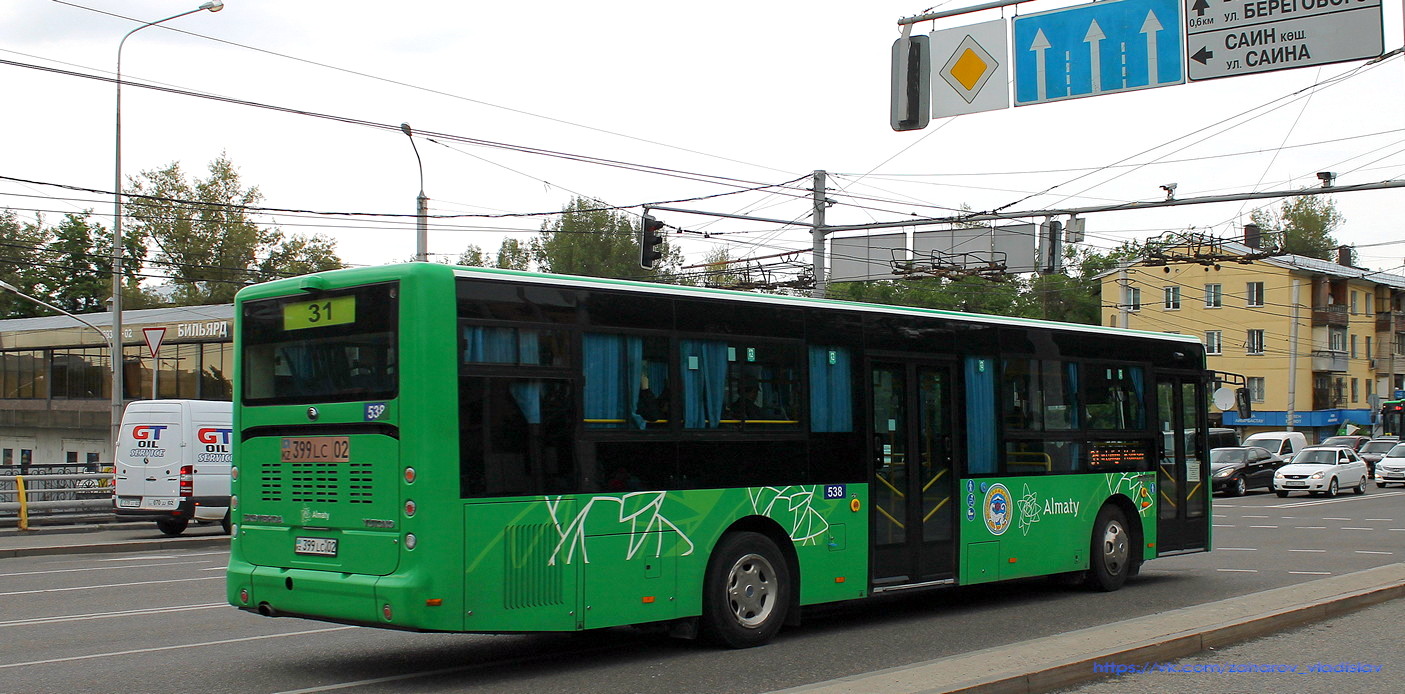 Алматы, Yutong ZK6118HGA № 538