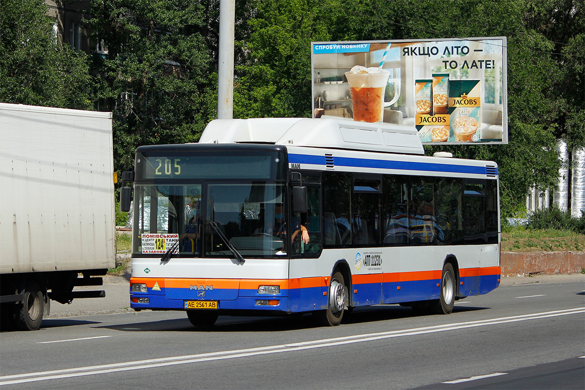 Днепропетровская область, MAN A20 NÜ313 CNG № AE 2561 AB