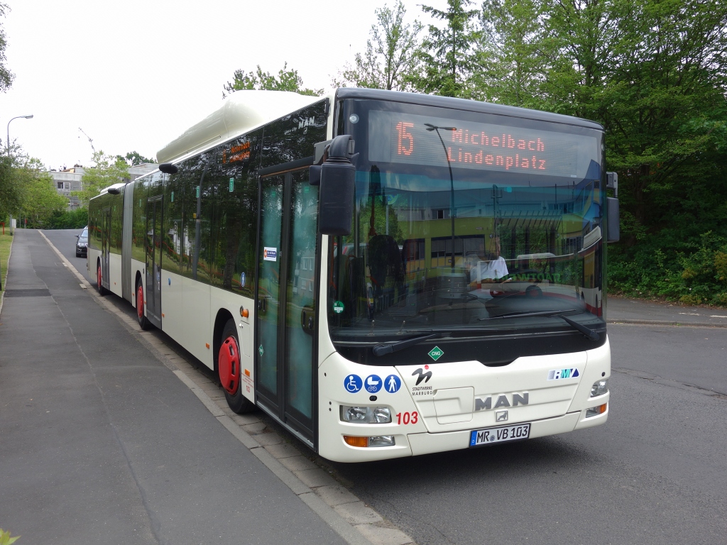 Гессен, MAN A40 Lion's City GL NG313 CNG № 103