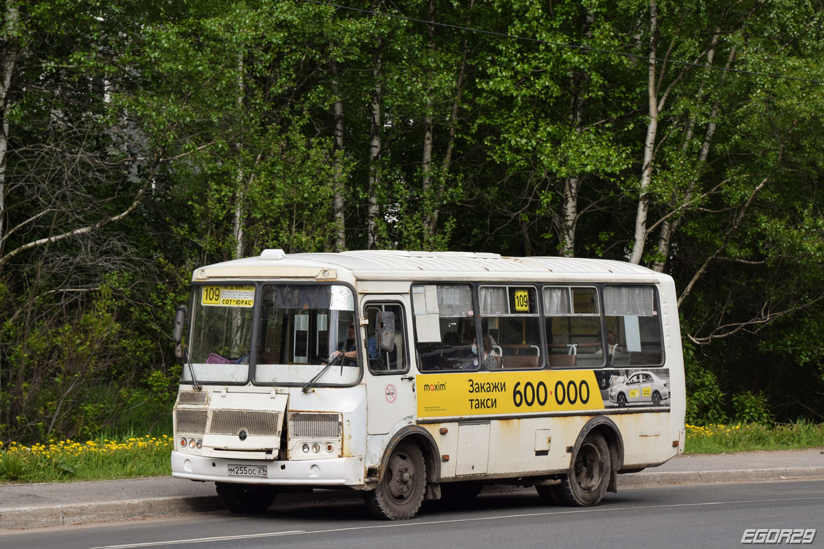 Архангельская область, ПАЗ-32054 № М 255 ОС 29