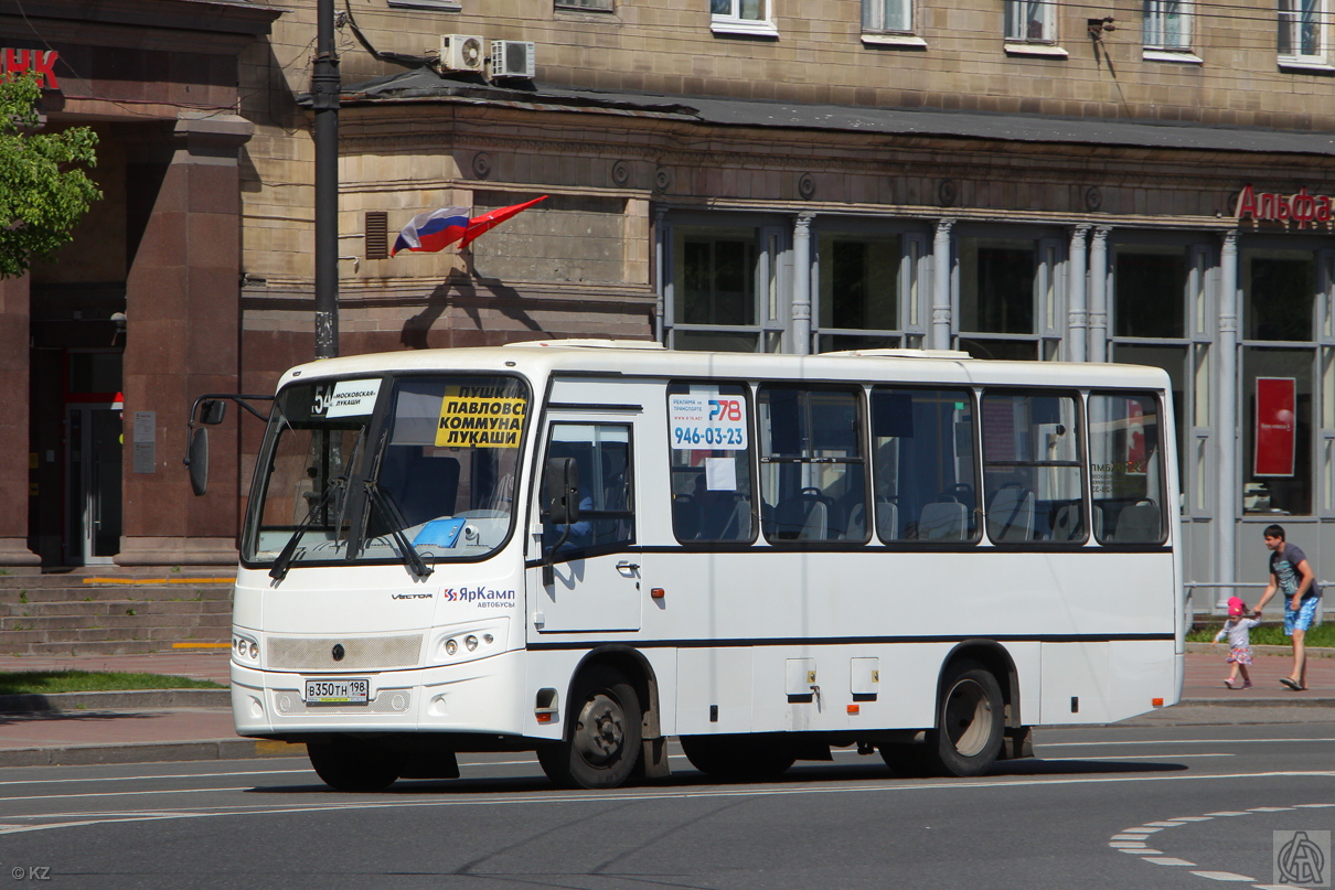 Санкт-Петербург, ПАЗ-320402-05 "Вектор" № В 350 ТН 198