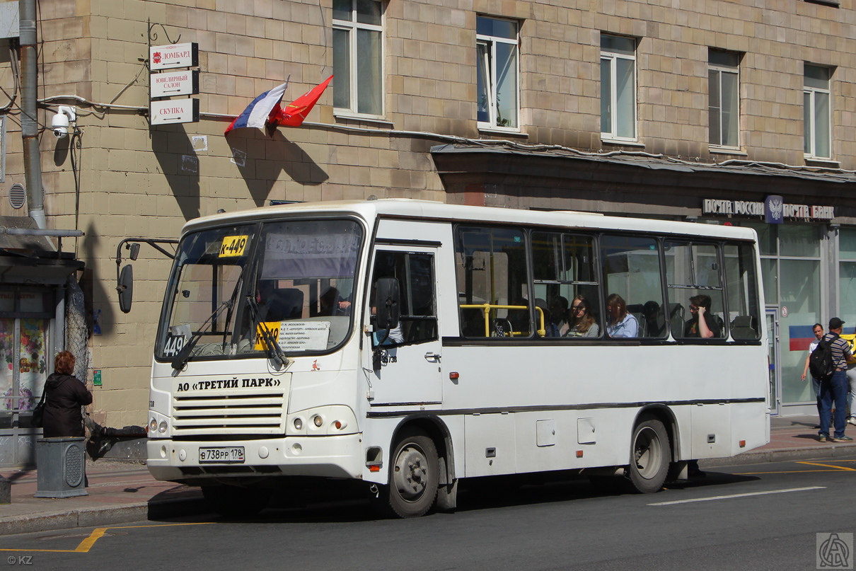 Санкт-Петербург, ПАЗ-320402-05 № В 738 РР 178