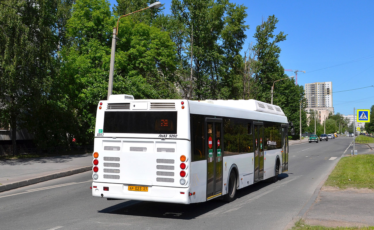 Санкт-Петербург, ЛиАЗ-5292.67 (CNG) № 4512