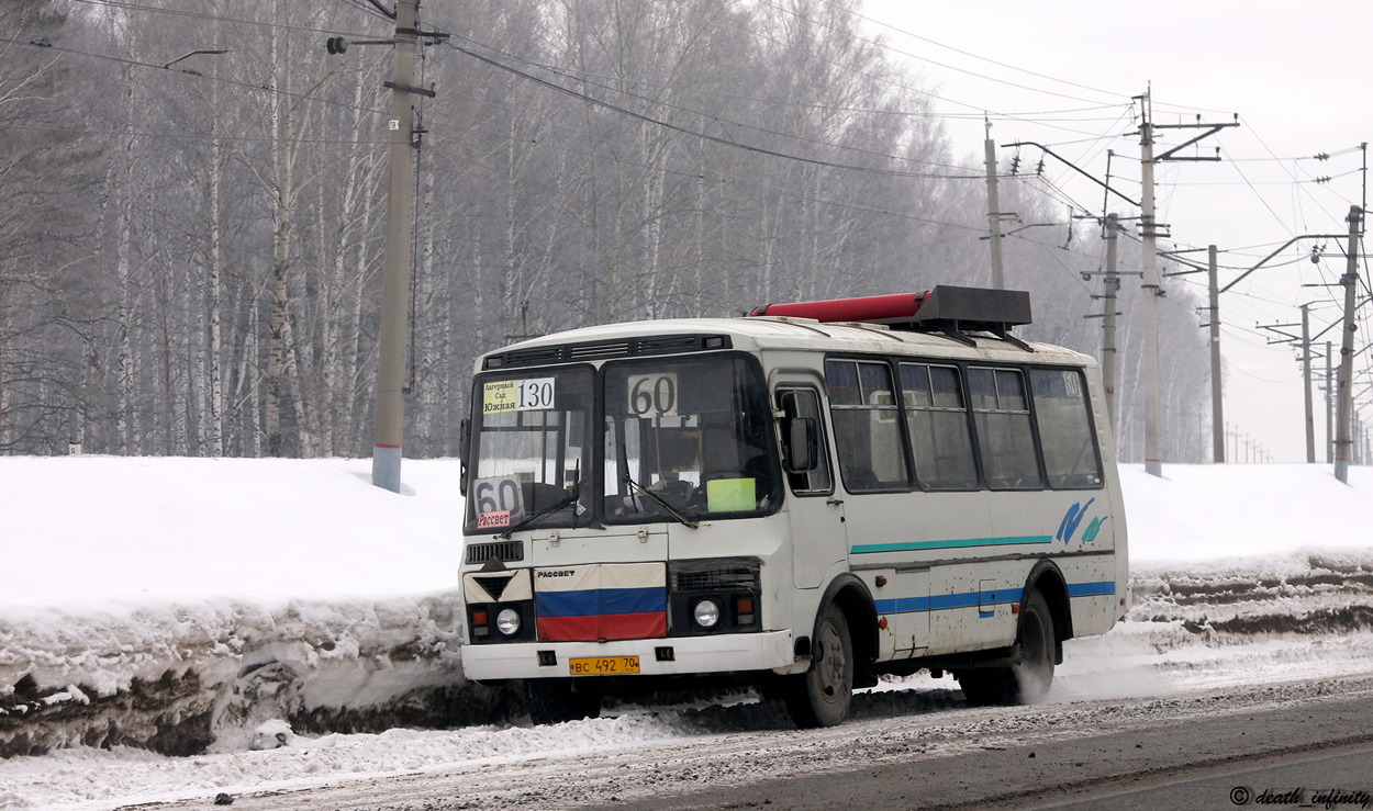 Томская область, ПАЗ-32054 № ВС 492 70