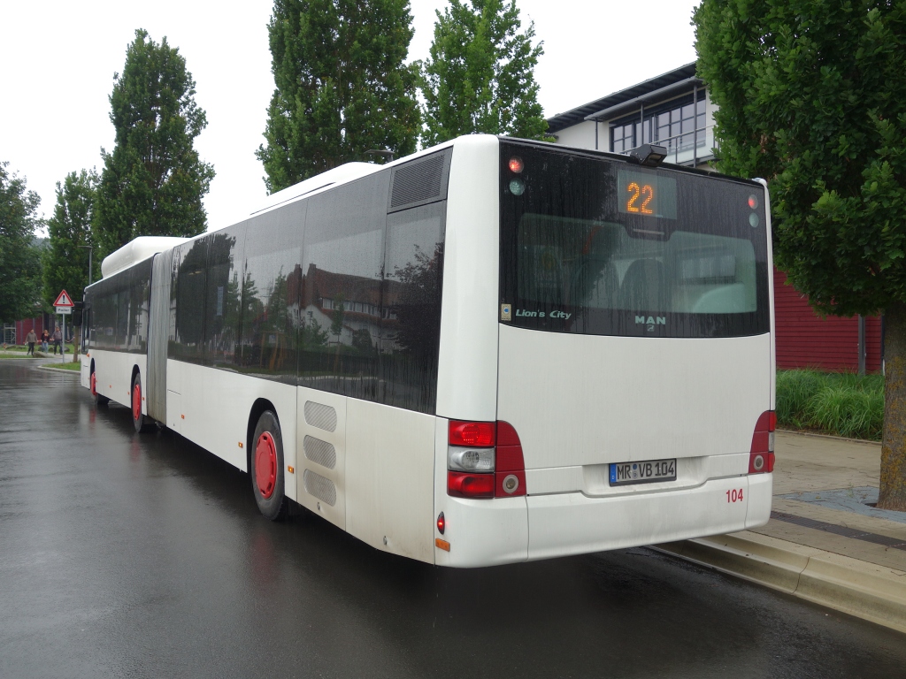 Гессен, MAN A40 Lion's City GL NG313 CNG № 104