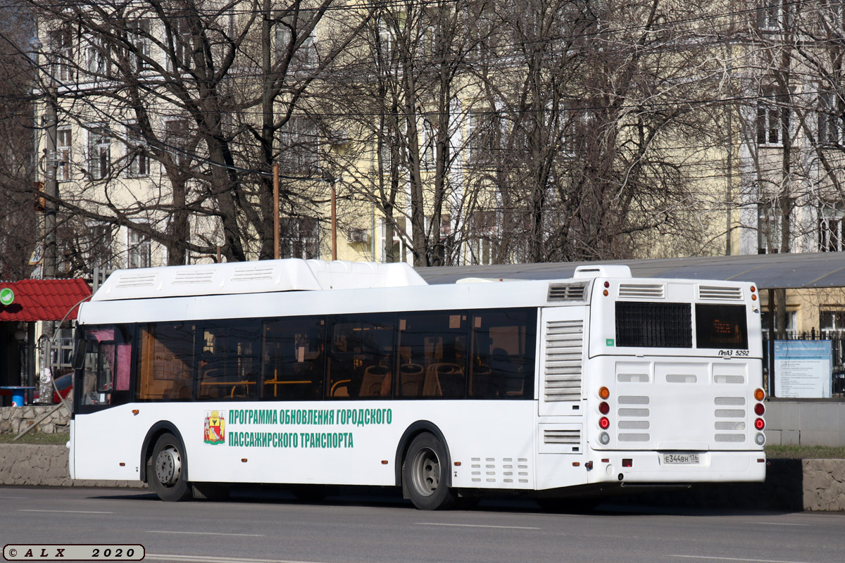 Воронежская область, ЛиАЗ-5292.67 (CNG) № Е 344 ВН 136