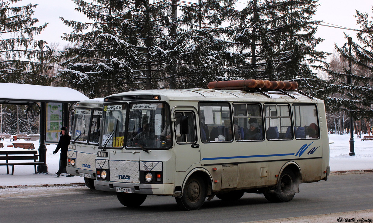 Томская область, ПАЗ-32053 № Е 922 ТЕ 70