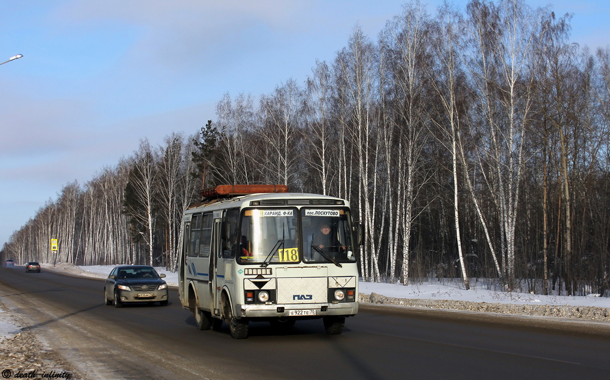 Томская область, ПАЗ-32053 № Е 922 ТЕ 70