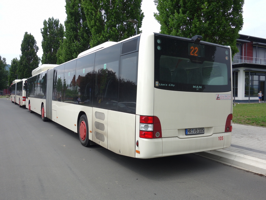 Гессен, MAN A40 Lion's City GL NG313 CNG № 105