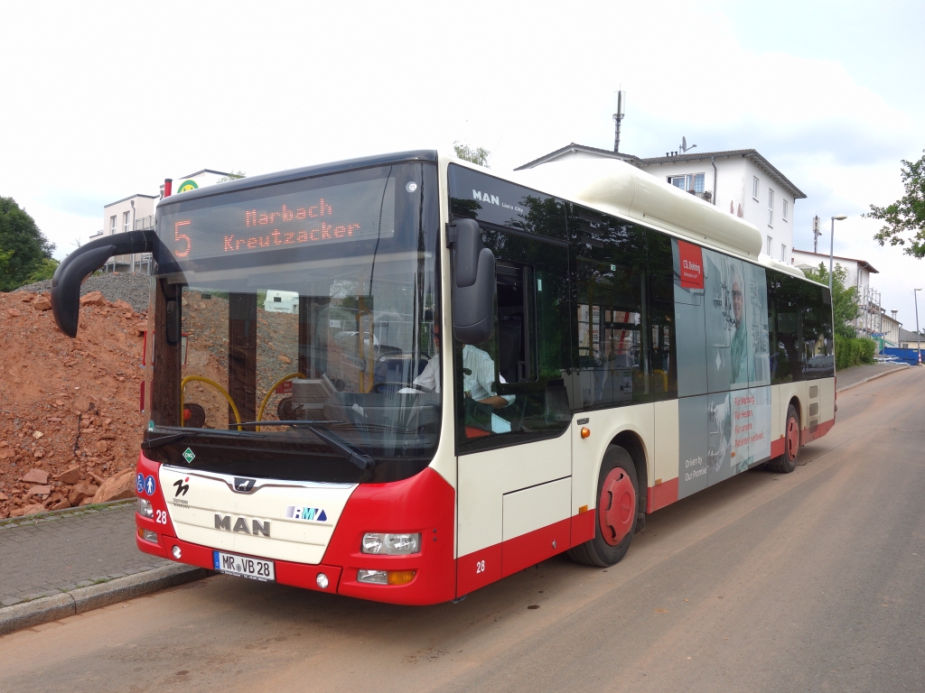 Гессен, MAN A21 Lion's City NL313 CNG № 28