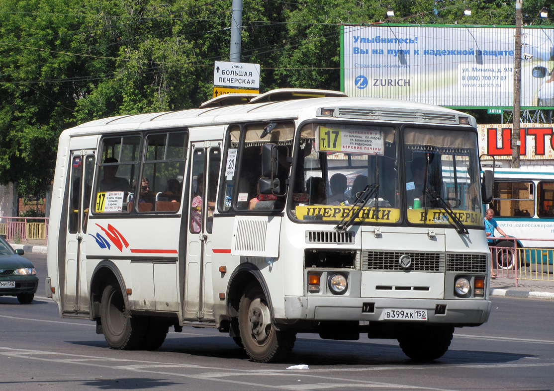 Нижегородская область, ПАЗ-32054 № В 399 АК 152