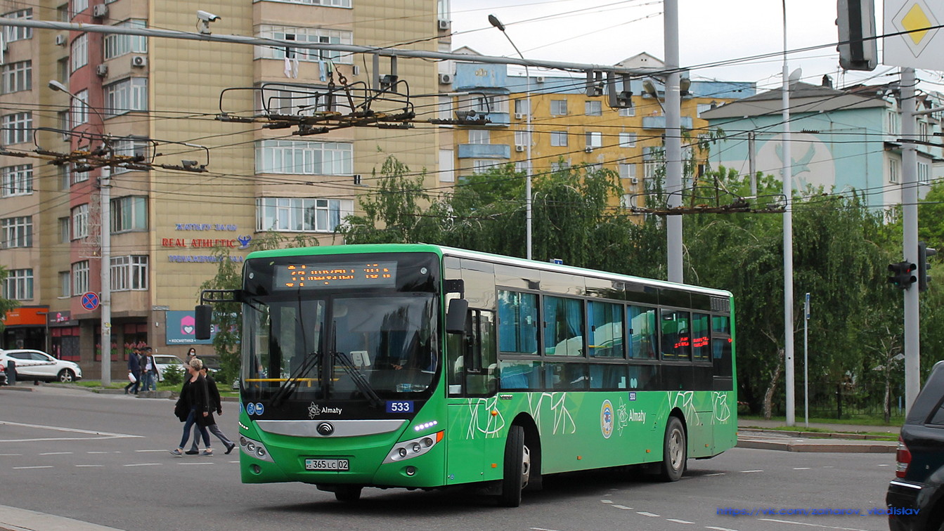 Алматы, Yutong ZK6118HGA № 533