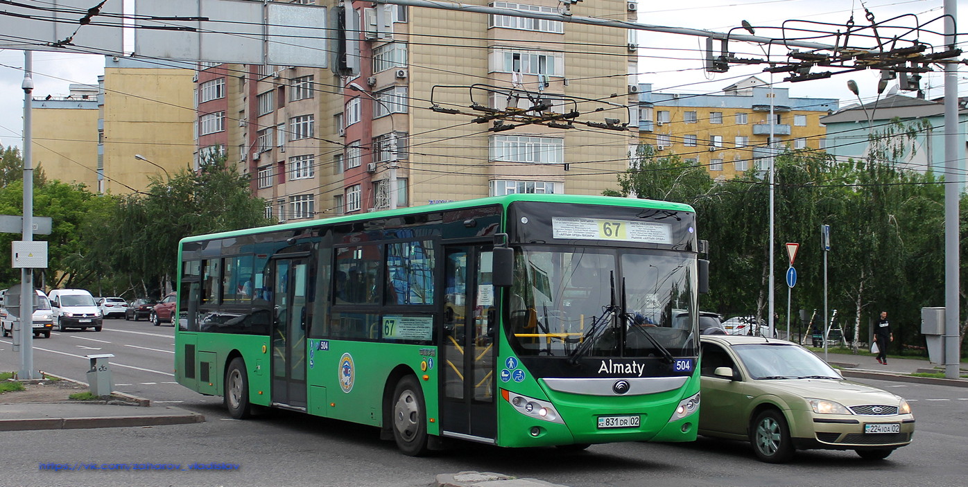 Алматы, Yutong ZK6118HGA № 504