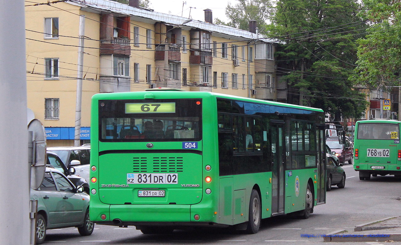 Алматы, Yutong ZK6118HGA № 504