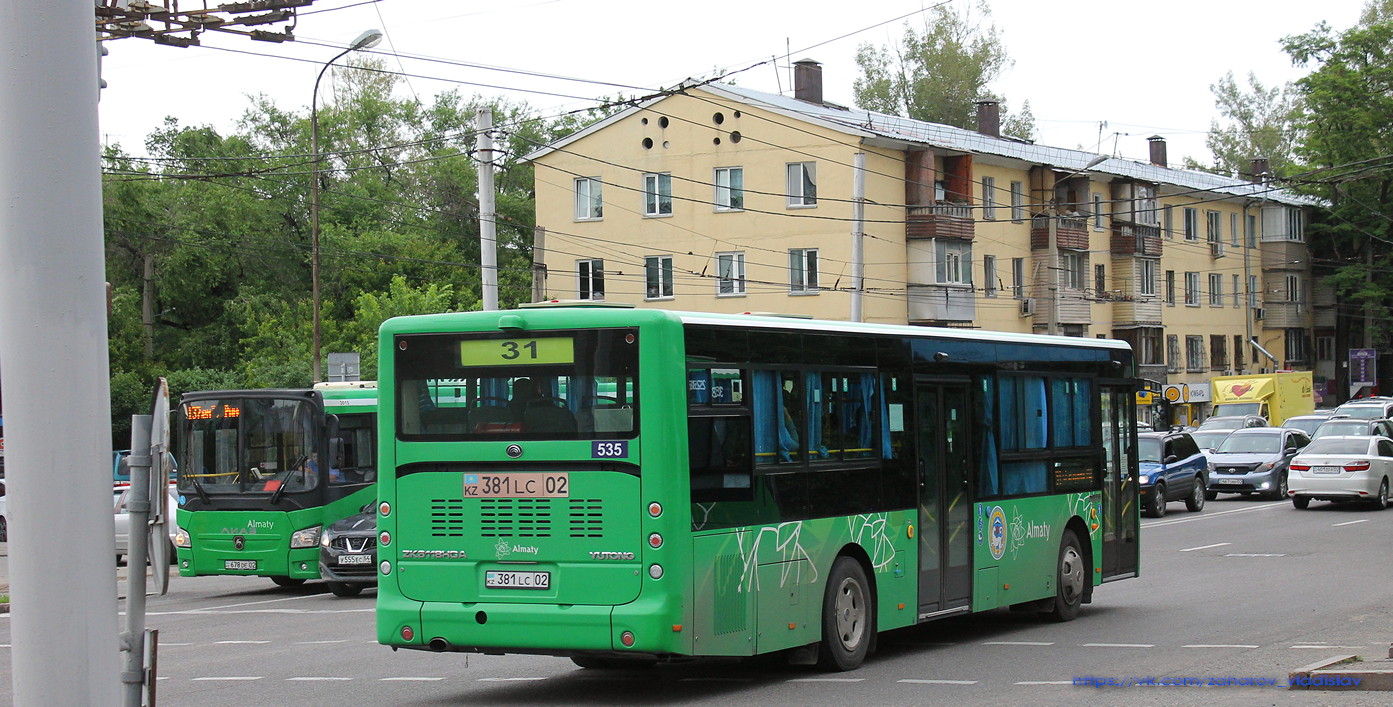 Алматы, Yutong ZK6118HGA № 535