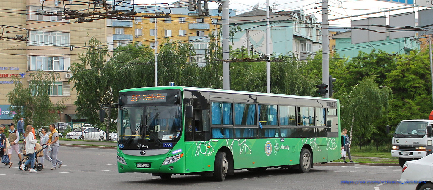 Алматы, Yutong ZK6118HGA № 535