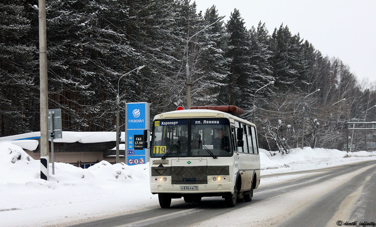 Томская область, ПАЗ-32054 № Е 836 КВ 70