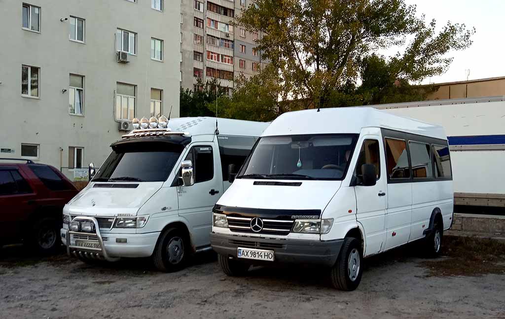 Харьковская область, Mercedes-Benz Sprinter W904 412D № AX 9814 HO; Харьковская область, Mercedes-Benz Sprinter W903 312D № AX 6444 BK