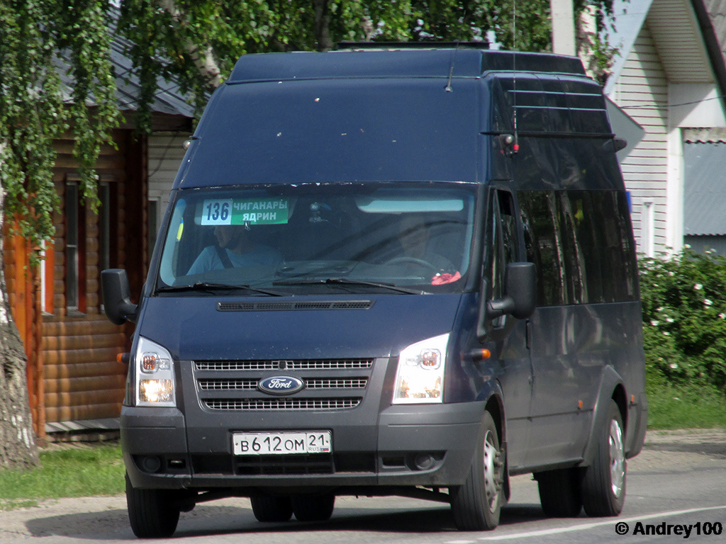 Чувашия, Нижегородец-222708 (Ford Transit) № В 612 ОМ 21 — Фото —  Автобусный транспорт