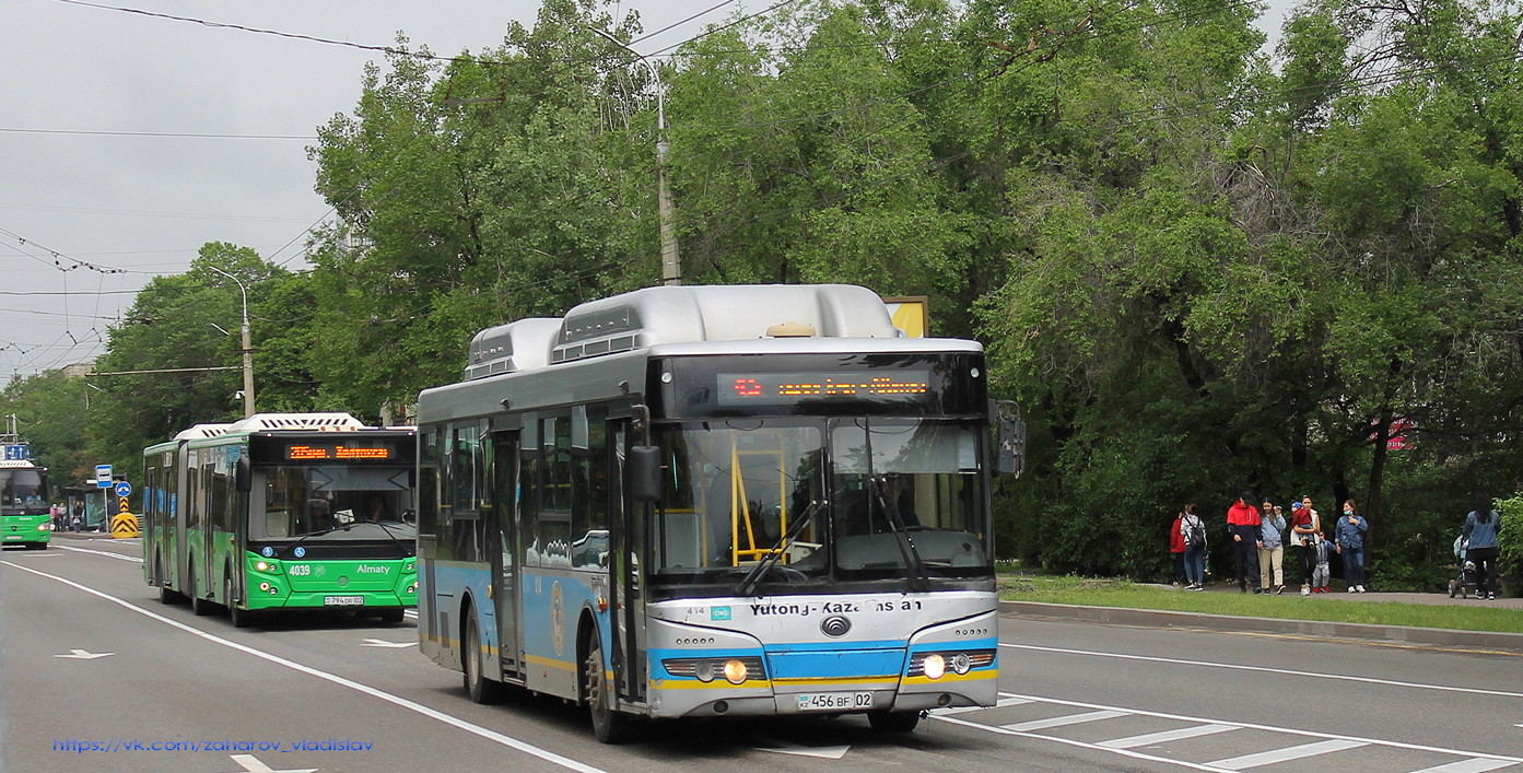 Алматы, Yutong ZK6118HGA № 414