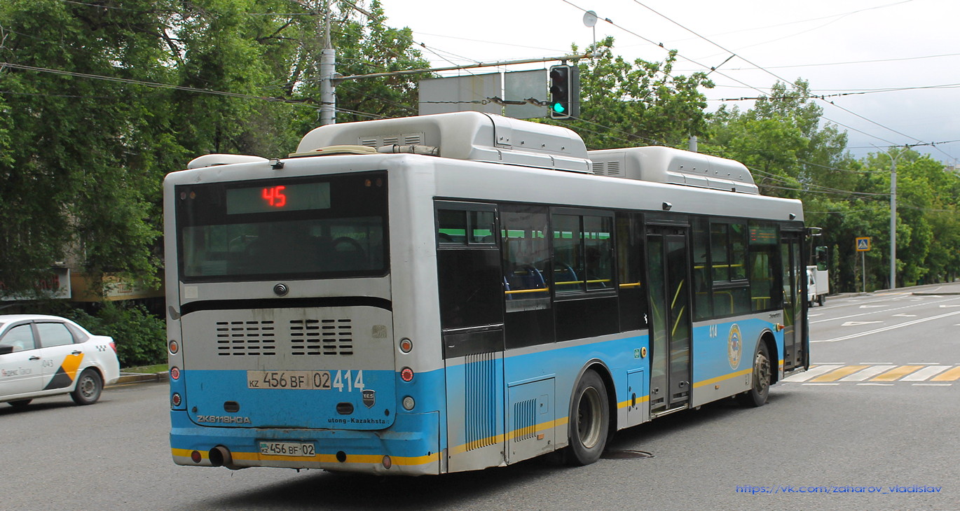 Алматы, Yutong ZK6118HGA № 414