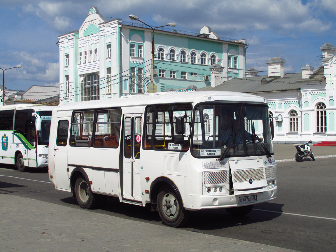 Вологодская область, ПАЗ-320530-12 № К 987 ЕХ 35