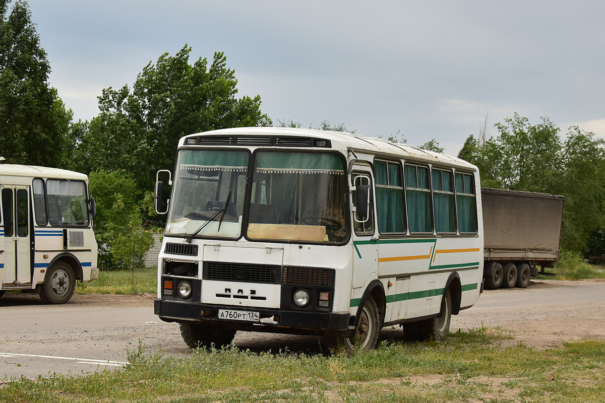 Волгоградская область, ПАЗ-3205 (00) № А 760 РТ 134