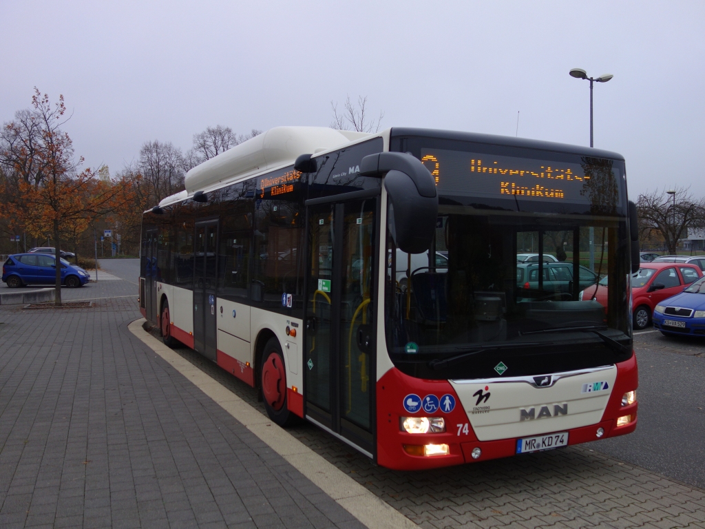 Гессен, MAN A21 Lion's City NL313 CNG № 74