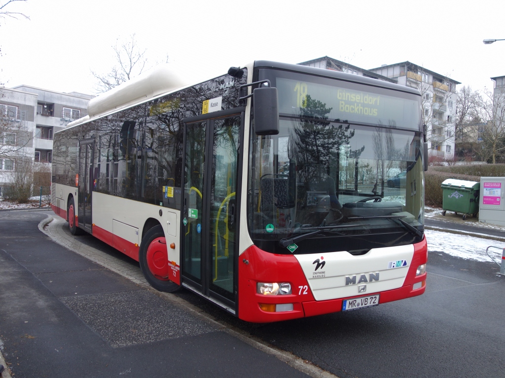 Гессен, MAN A21 Lion's City NL313 CNG № 72