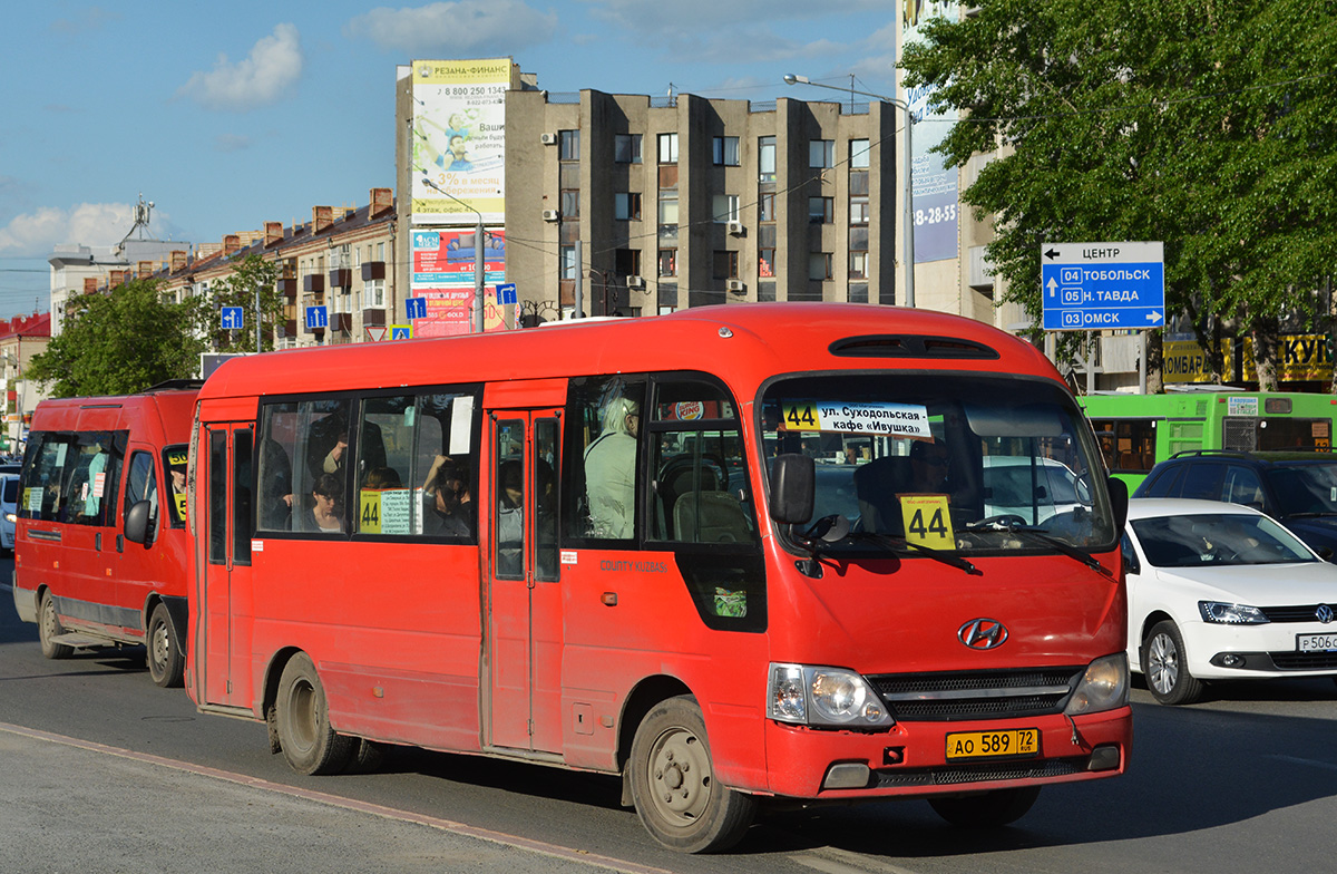 Тюменская область, Hyundai County Kuzbass № АО 589 72