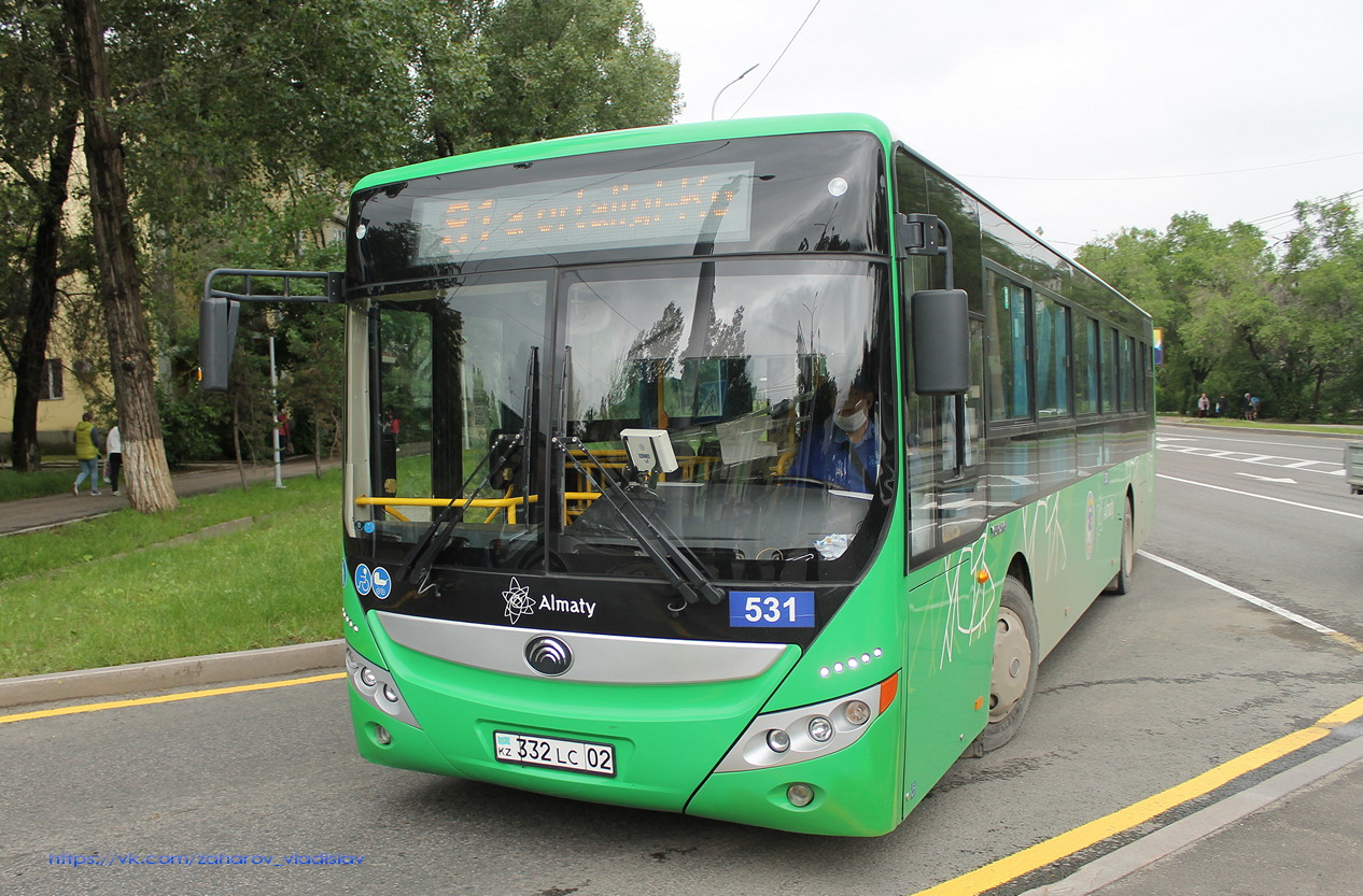 Алматы, Yutong ZK6118HGA № 531